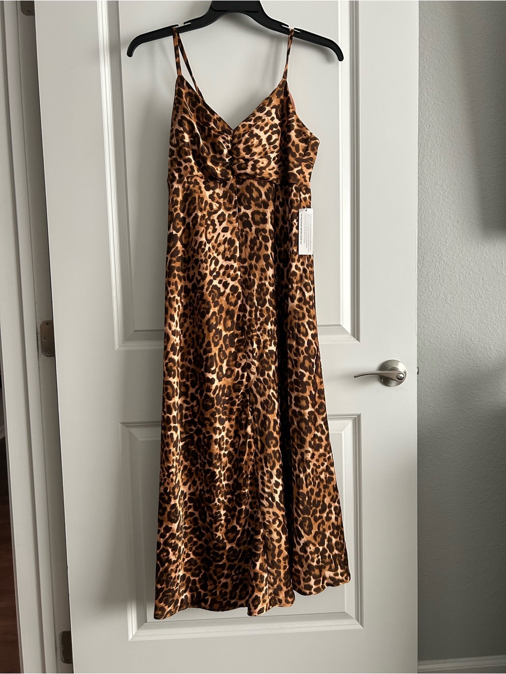 sofia by sofia vergara Leopard Print Maxi Slip Dress - Brown